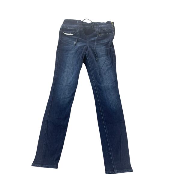 Express Dark Wash Blue Denim High Rise Legging Jegging Skinny Jeans Size 10 - Picture 1 of 10